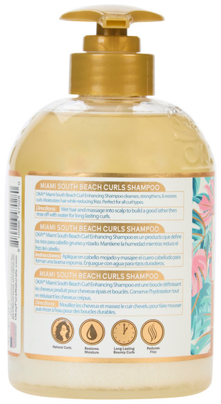 Thumbnail 2: Okay OKAY 16 oz Miami South Beach Curls Coconut Shampoo 