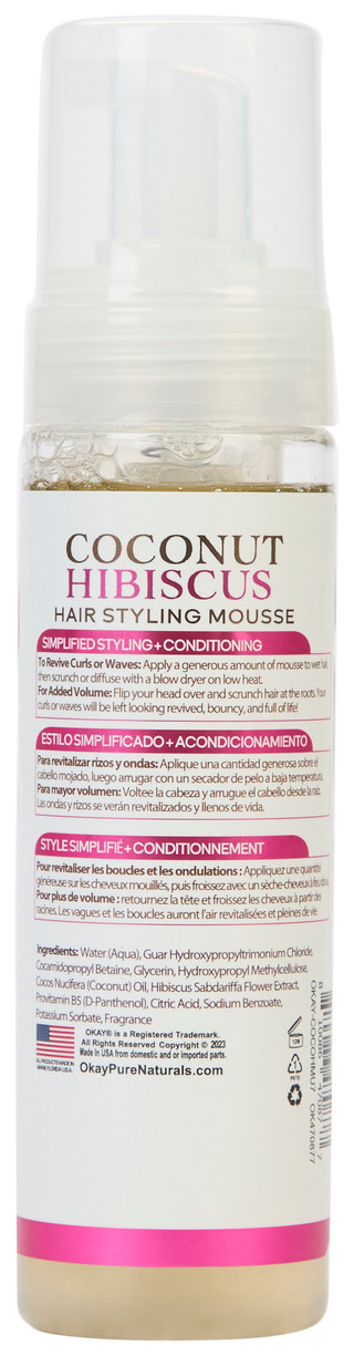Thumbnail 2: Okay OKAY 7.5 oz Coconut Hibiscus Hair Styling Mousse 