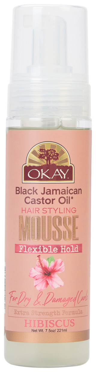 Thumbnail 1: Okay OKAY 7.5 oz Black Jamaican Castor Oil Hair Styling Mousse 