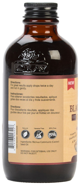 Thumbnail 2: Okay OKAY 4 oz Black Jamaican Castor Oil Original Dark 