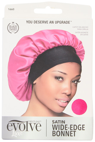 Thumbnail 1: Firstline Wide Edge Satin Hair Bonnet 