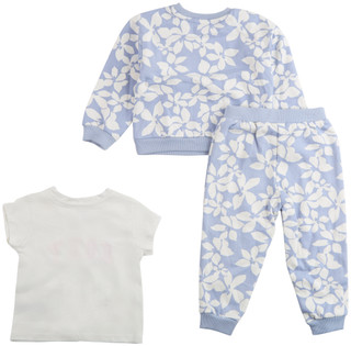 Thumbnail 2: ROXY Roxy Toddler Girls 3 Pc Floral Fleece Set 