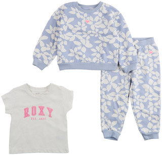 Thumbnail 1: ROXY Roxy Toddler Girls 3 Pc Floral Fleece Set 