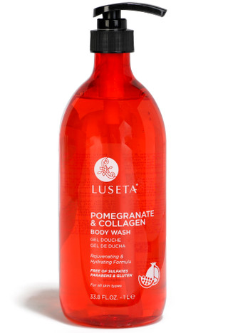 Thumbnail 1: LUSETA Luseta 33.8 oz Pomegranate & Collagen Body Wash 