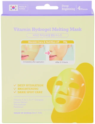 Thumbnail 1: Dermal 4 Pc Vitamin Hydrogel Melting Mask 