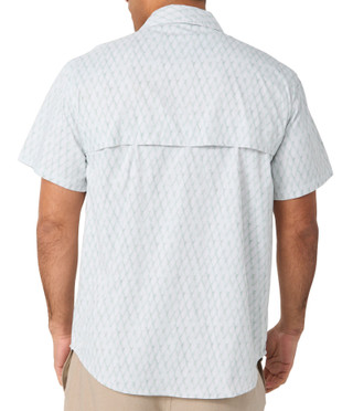 Thumbnail 2: REEL LEGENDS Reel Legends Mens Short Sleeve Button Down Printed Shirt 