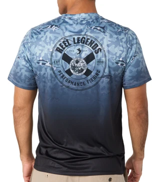 Thumbnail 2: REEL LEGENDS Reel Legends Mens Short Sleeve Reel-Tec Camo Shirt 