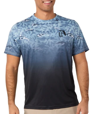 Thumbnail 3: REEL LEGENDS Reel Legends Mens Short Sleeve Reel-Tec Camo Shirt 
