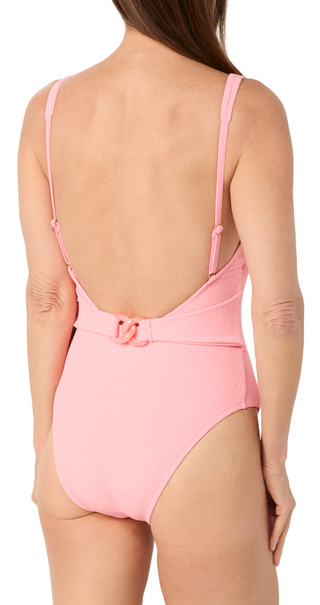 Thumbnail 2: Sanctuary Sanctuary Womens V-Neck Belted One-Piece Swimsuit 