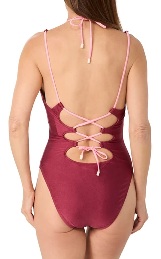 Thumbnail 2: Sanctuary Sanctuary Womens Twice As Nice Plunging Swimsuit 