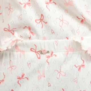 Thumbnail 4: POPPY & CLAY Poppy & Clay Womens 2 Pc Heart Pointelle Pajama Pants Set 