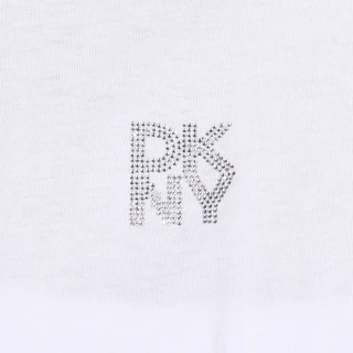 Thumbnail 3: DKNY DKNY Womens Active Crystal Logo Knot Hem Tee 