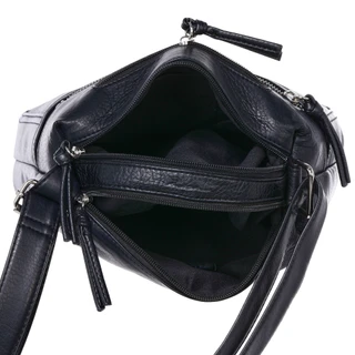 Thumbnail 3: Bueno Bueno Solid Color Side Zip Satchel Crossbody Bag 