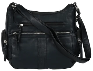 Thumbnail 1: Bueno Bueno Solid Color with Side Zip Pockets Satchel Bag 