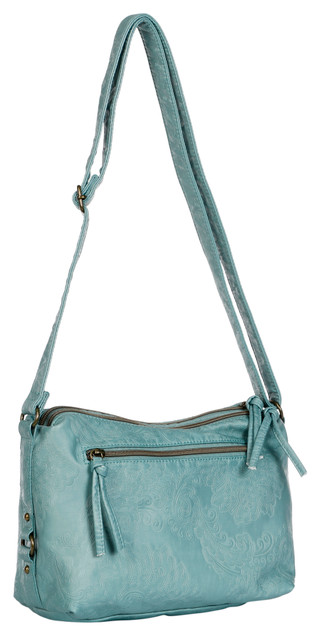 Thumbnail 2: Stone Mountain Stone Mountain Embossed Smokey Mountain Sophia Hobo Bag 