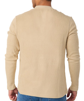 Thumbnail 2: HI TEC Hi-Tec Mens Long Sleeve Waffle Knit Henley 