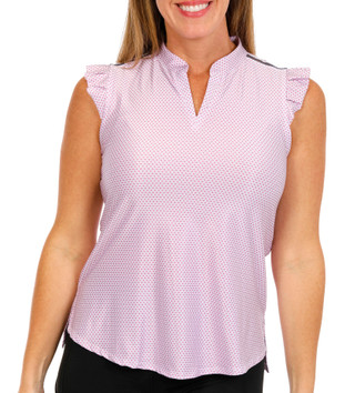 Thumbnail 1: LUCKY IN LOVE Lucky in Love Womens Golf Sleeveless Berry Sweet Tank Top 