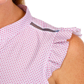 Thumbnail 3: LUCKY IN LOVE Lucky in Love Womens Golf Sleeveless Berry Sweet Tank Top 