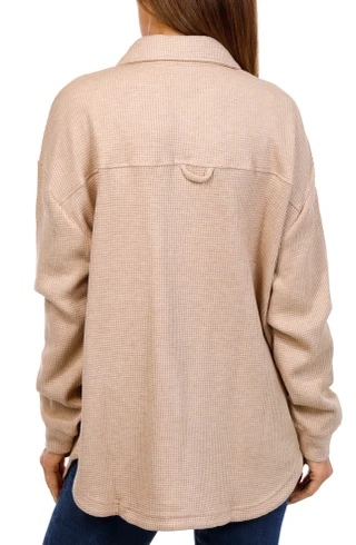 Thumbnail 2: Liv Liv Womens Kigo Waffle Knit Shacket 