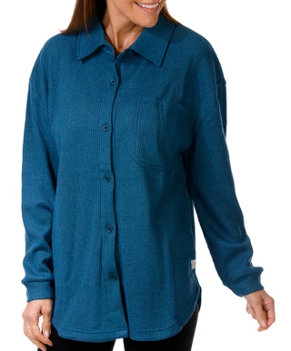 Thumbnail 1: Liv Liv Womens Kigo Waffle Knit Shacket 