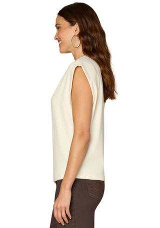 Thumbnail 2: Democracy Democracy Womens Extended Cap Sleeve Rhinestone Top 