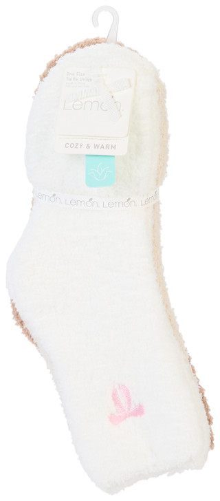 Thumbnail 1: LEMON Lemon Womens 3 Pk Cozy Crew Socks 