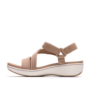 Thumbnail 3: Clarks Clarks Womens Cloudsteppers BreezeRae Sun Wedge Sandals 