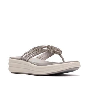 Thumbnail 1: Clarks Clarks Womens Cloudsteppers Drift Gem Wedge Sandals 
