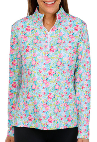 Thumbnail 1: GOTTEX Gottex Womens Long Sleeve Active Half Zip Jacket 