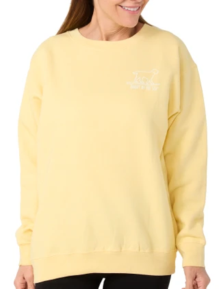 Thumbnail 1: BUDDY BY THE SEA Buddy By The Sea Womens Field of Daisies Crewneck Sweatshirt 