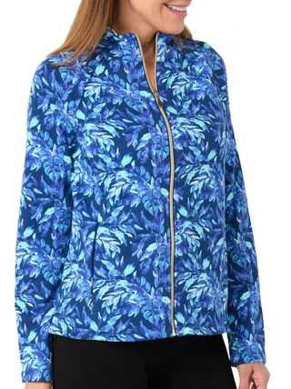 Thumbnail 3: REEL LEGENDS Reel Legends Womens French Terry Print Jacket 