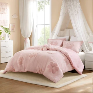 Thumbnail 1: INTELLIGENT DESIGN KIDS Intelligent Design Kids Gracie Floral Comforter Set 
