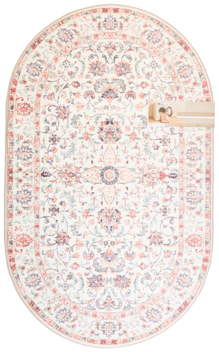 Thumbnail 1: CDH Home Textile Modern Crest 36x60 Oval Accent Rug 