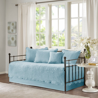 Thumbnail 1: Madison Park Madison Park 6 Pc. Tuscany Scalloped Edge Daybed Cover Set 