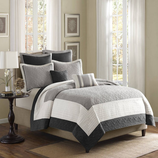 Thumbnail 1: Madison Park Madison Park 7 Pc. Attingham Quilt Set 