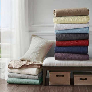 Thumbnail 5: Madison Park Madison Park Quebec Reversible Bedspread Set 