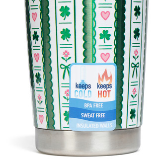 Thumbnail 3: Meteor Meteor 20 oz Stainless Steel Straight Shamrock Tumbler 