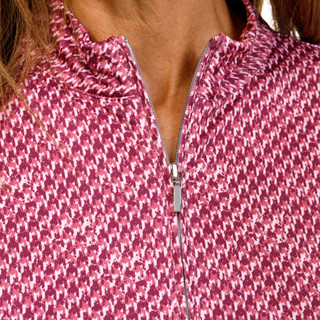 Thumbnail 3: COURT HALEY Court Haley Womens Golf Long Sleeve Tweed 1/4 Zip Top 