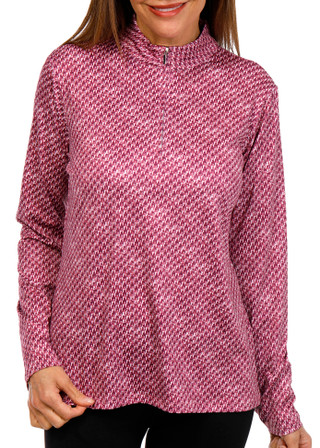 Thumbnail 1: COURT HALEY Court Haley Womens Golf Long Sleeve Tweed 1/4 Zip Top 