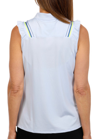 Thumbnail 2: LUCKY IN LOVE Lucky in Love Womens Golf Sleeveless Steel Going Zip Tank 