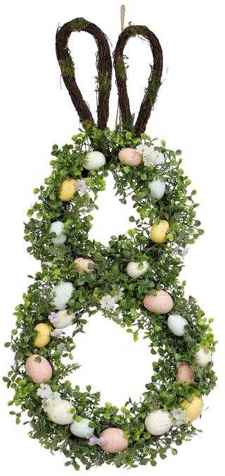 Thumbnail 1: FLORA BUNDA Flora Bunda 25 In Easter Rabbit Wreath 