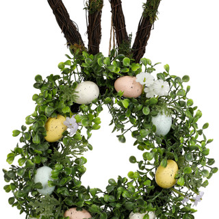 Thumbnail 2: FLORA BUNDA Flora Bunda 25 In Easter Rabbit Wreath 