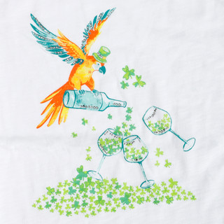 Thumbnail 2: Coral Bay Coral Bay Plus Short Sleeve Boozy Parrot Shamrock Top 
