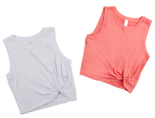 Thumbnail 1: Yogalicious Women's Active 2 Pk Sideline Twist Tank Tops 