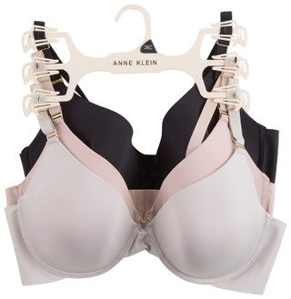 Thumbnail 1: ANNE KLEIN Anne Klein Plus 3 Pk Full Figure Microfiber T-Shirt Bra 