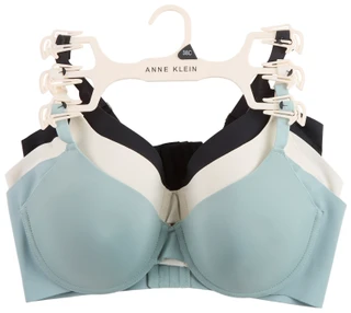 Thumbnail 1: ANNE KLEIN Anne Klein Plus 3 Pk Smoothing Side Wings T-Shirt Bra 