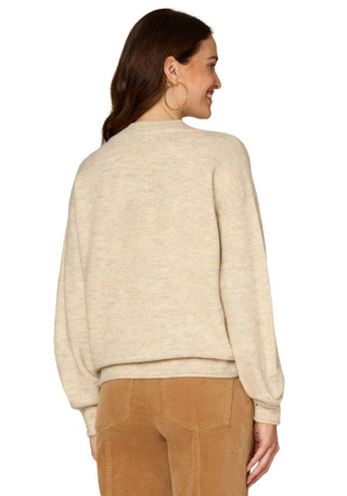 Thumbnail 2: Democracy Democracy Womens Long Sleeve Banded Twofer Sweater 