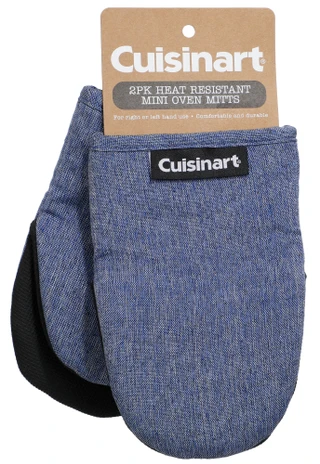 Thumbnail 1: CUISINART 2 Pk Heat Resistant Mini Oven Mitts 