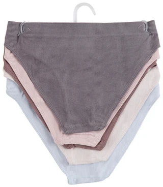 Thumbnail 2: Danskin Danskin Womens 5 Pk Seamless Ribbed Bikini Panties 