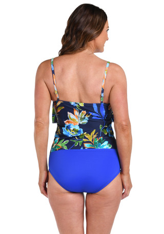Thumbnail 2: Maxine of Hollywood Maxine Of Hollywood Womens Vineyard Tiered Tankini Top 